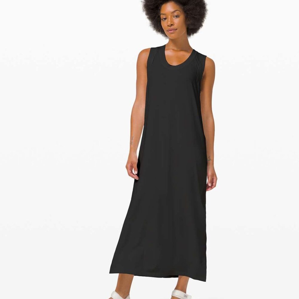 Lululemon All Yours Tank Maxi Dress - Size 4 - Black